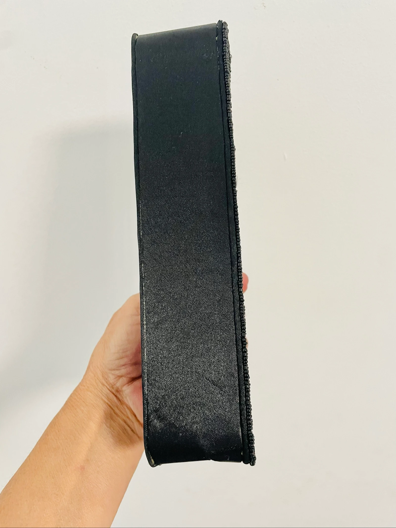 Bolso de hombro vintage de los 90s Y2K con lentejuelas y cuentas negras | Estilo de fiesta glamoroso y coqueto – photo 4